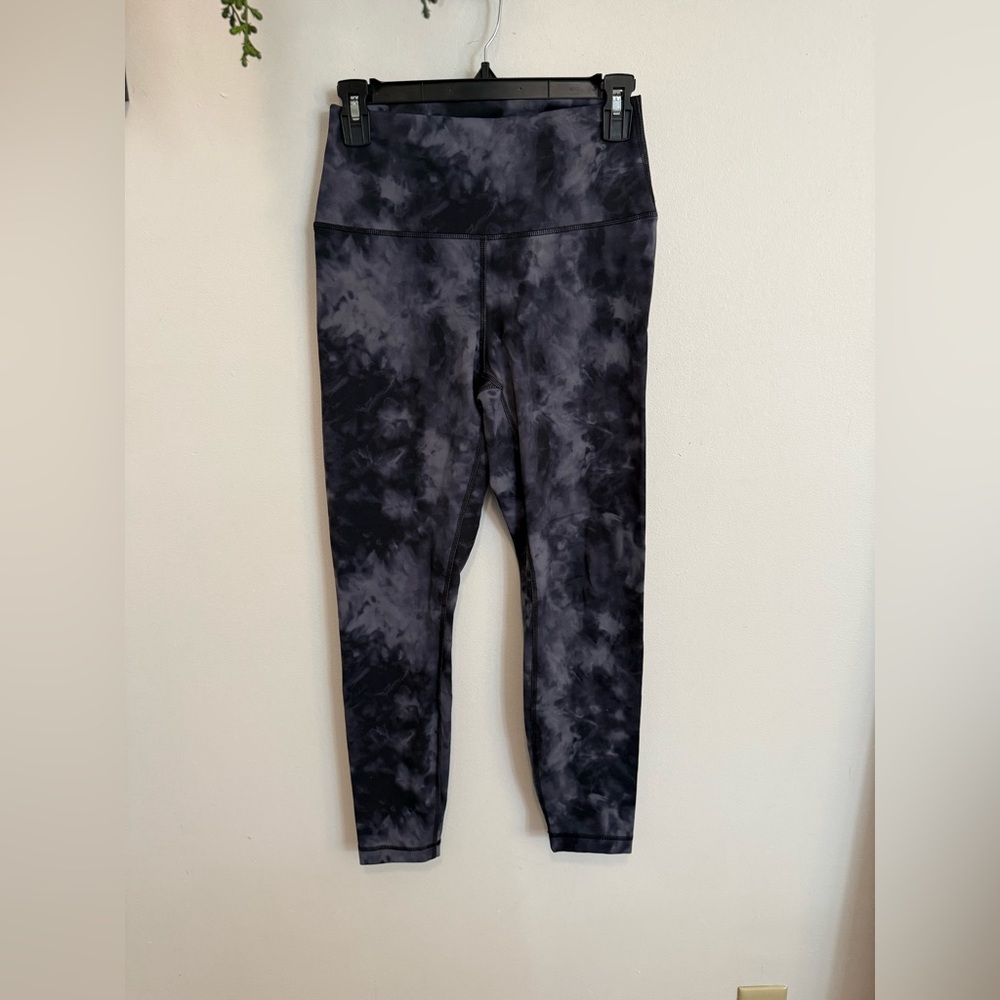 90 Degree By Reflex Women's Black Tie-Dye Leggings